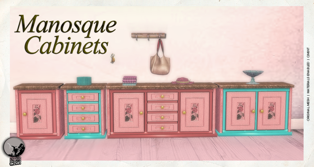 Manosque Cabinets : Mainstore Release graphic