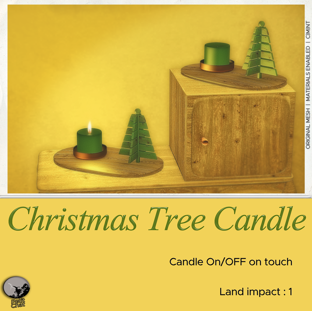 Christmas Tree Candle : New Release ! graphic