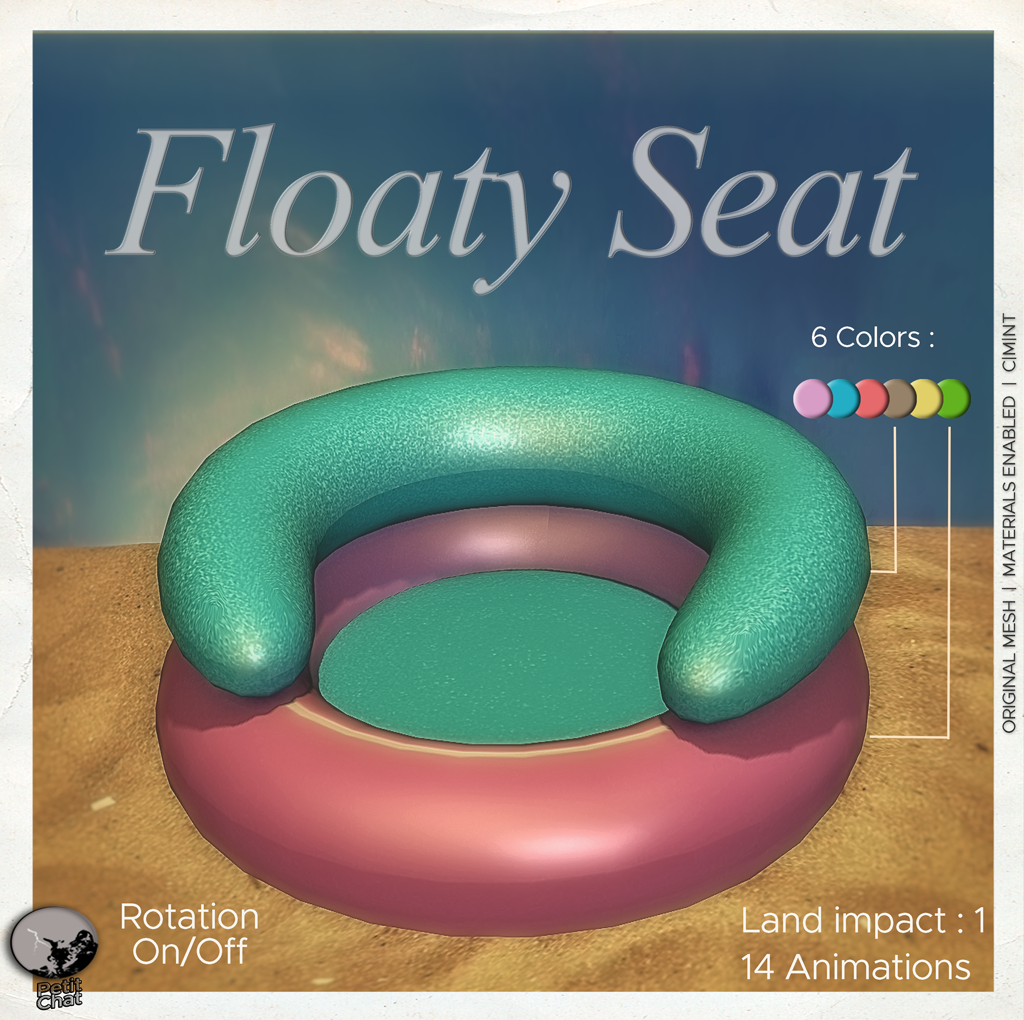 Floaty Seat : New release graphic