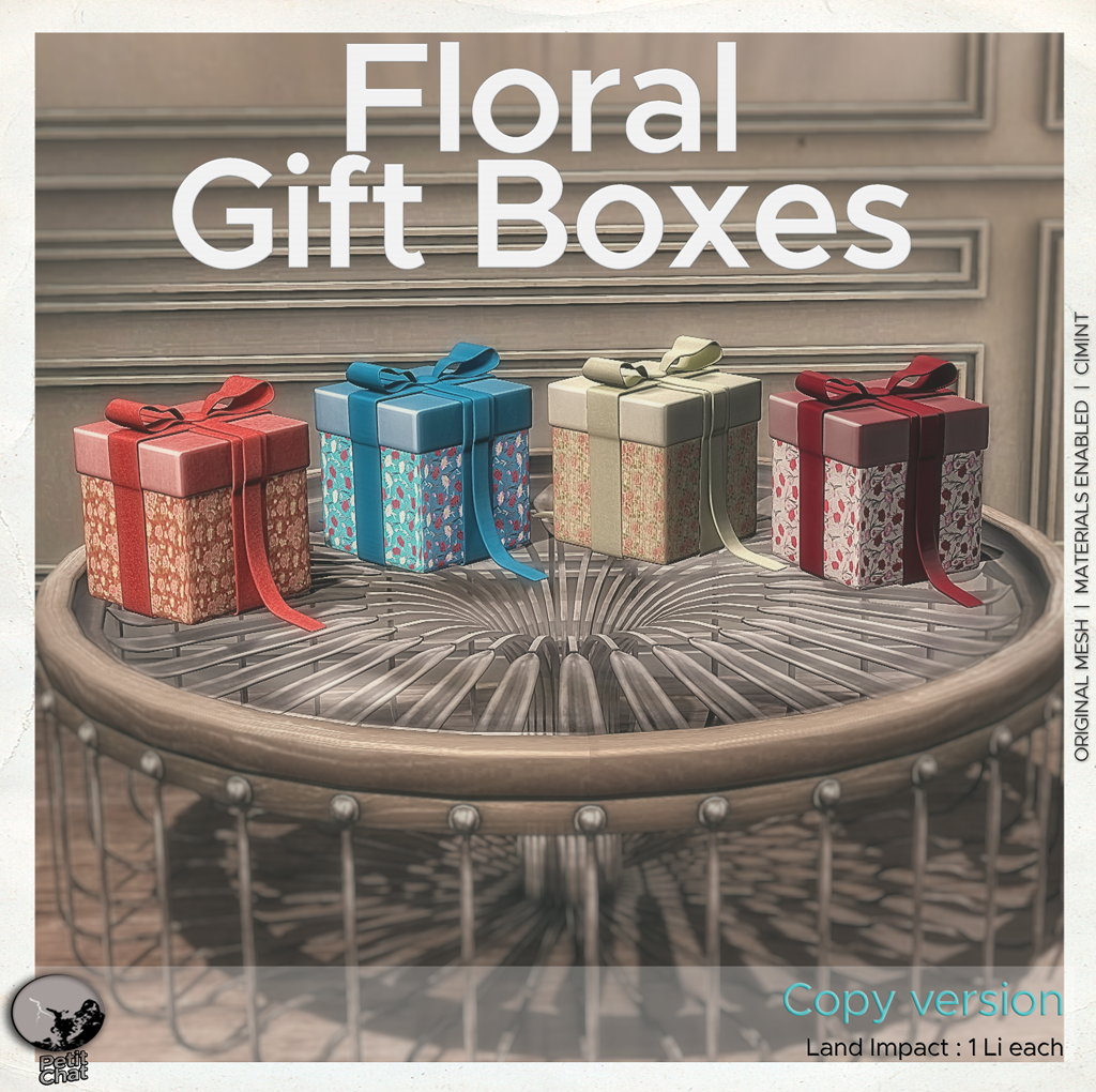 Floral Gift Boxes : New release ! graphic