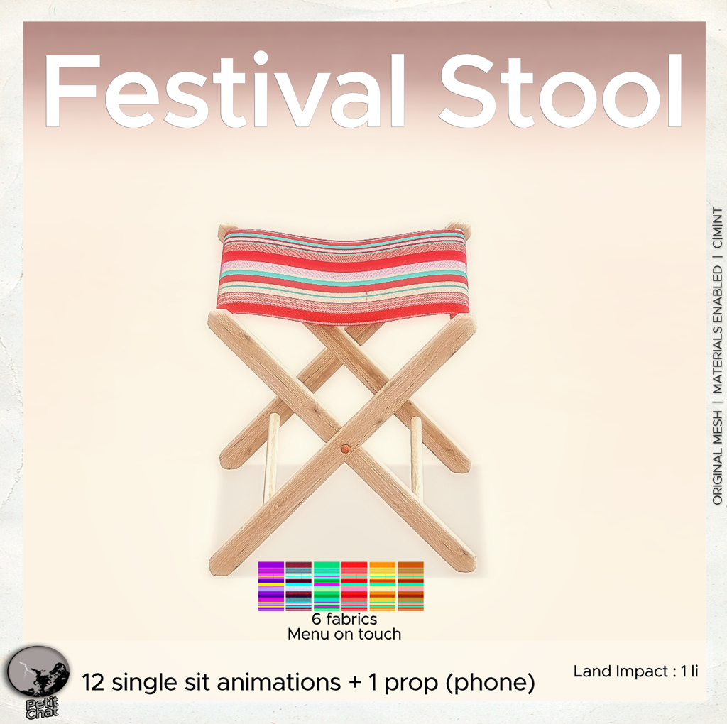 Festival Stool : New release graphic