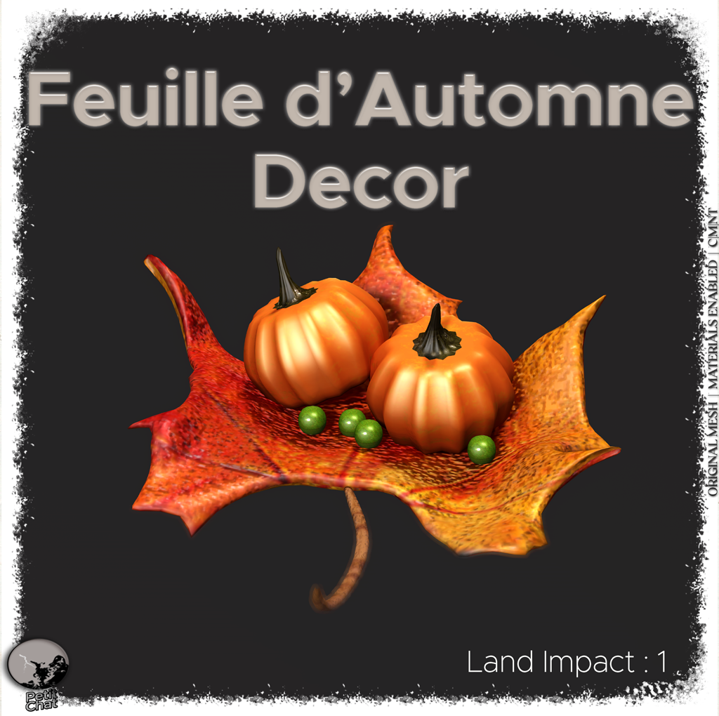 Feuille d’automne … decor for this autumn graphic